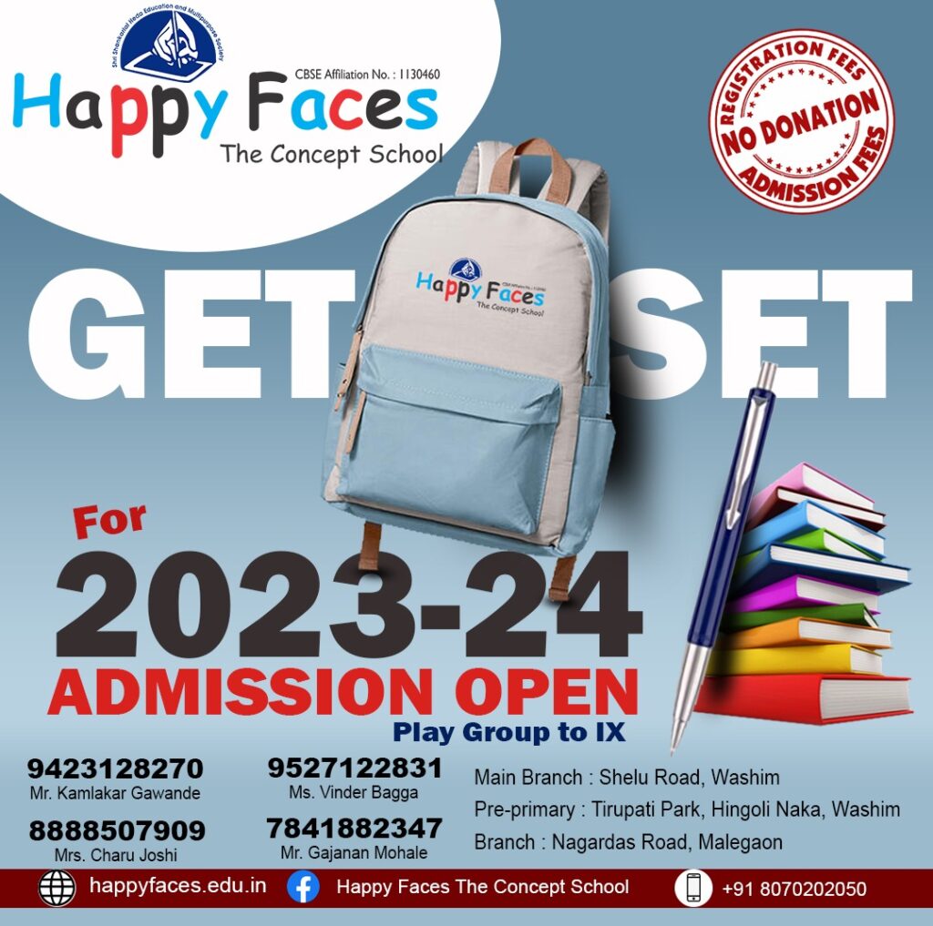 Happy faces Admission Open